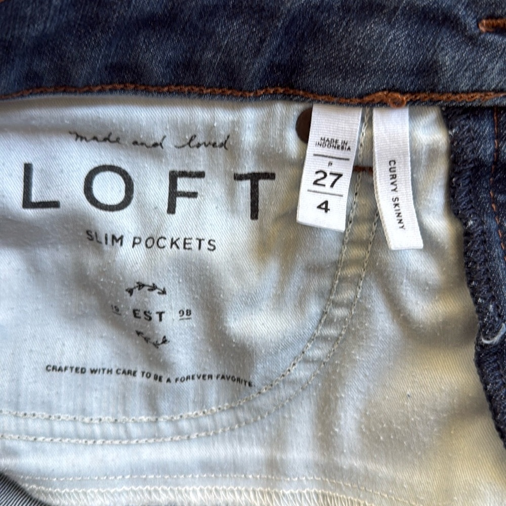 Loft curvy skinny jeans - Picture 3 of 3